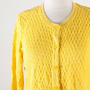 Textured yellow cardigan sweater by Merona Target